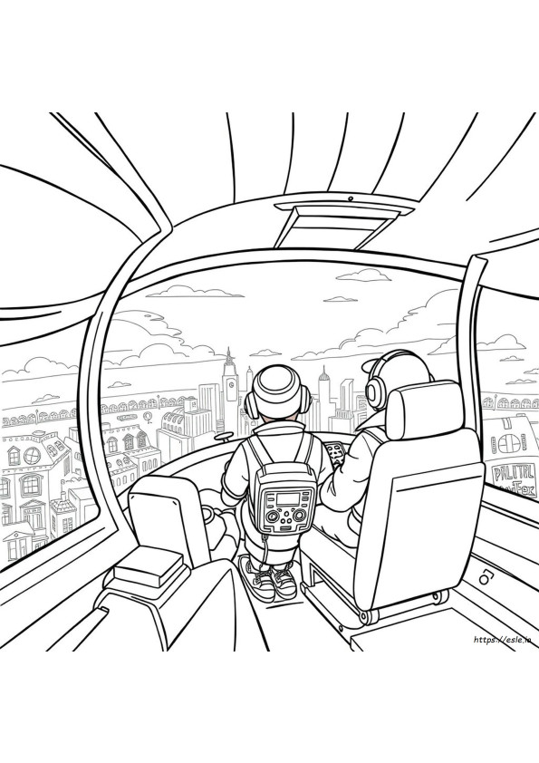 Coloriage Pilote
