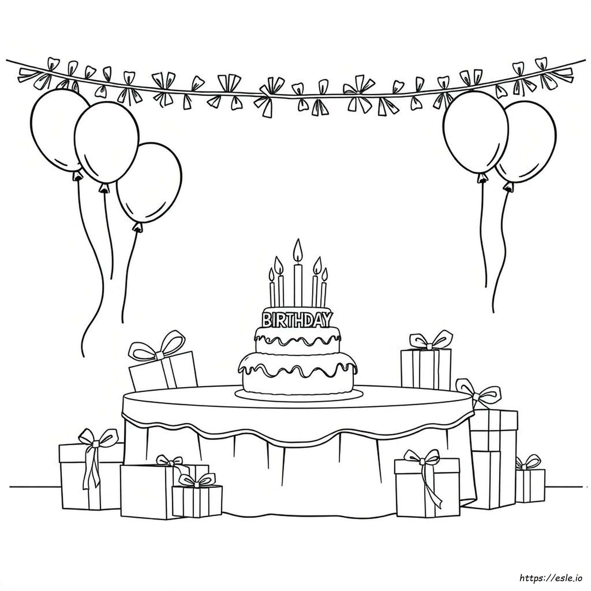 Birthday Coloring Pages For Adults