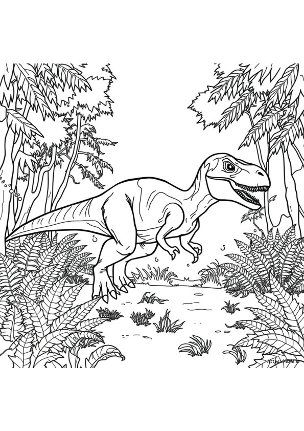 Indoraptor Para Colorear