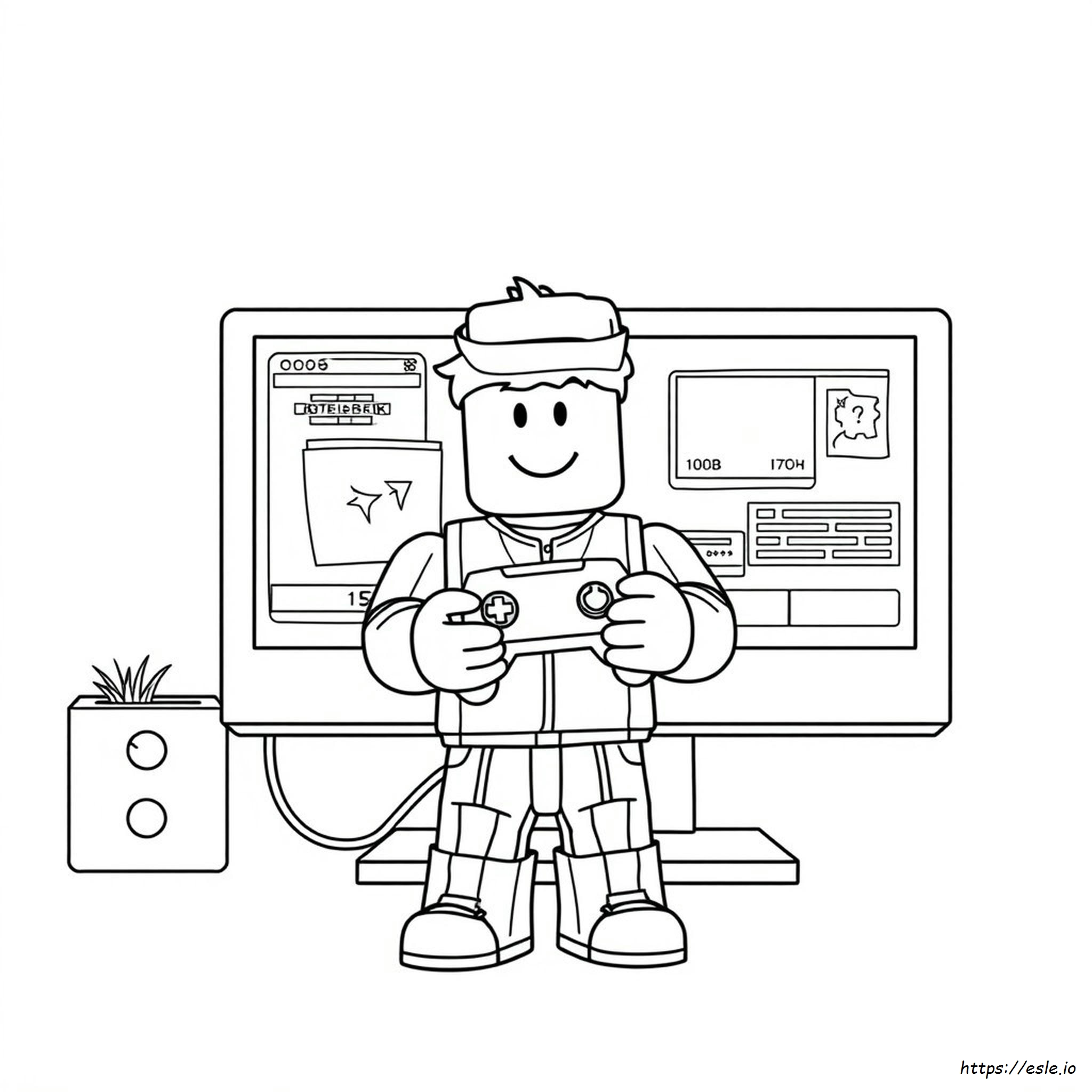 Roblox Noob Coloring Pages