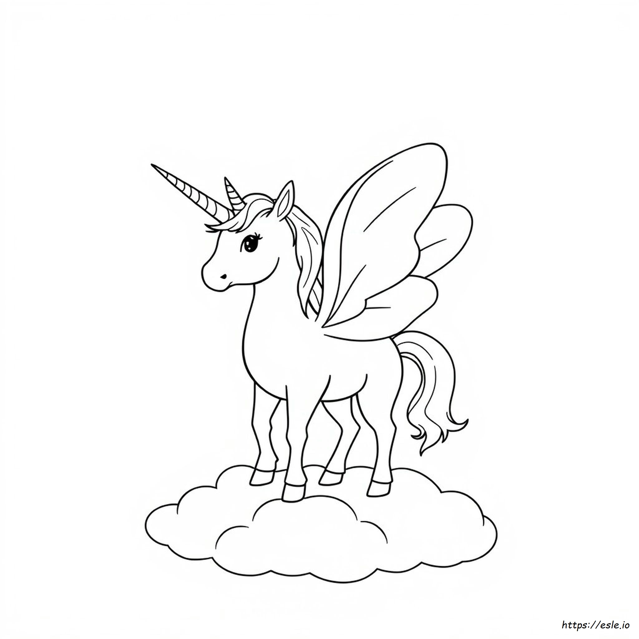 Unicorno Alato Da Colorare