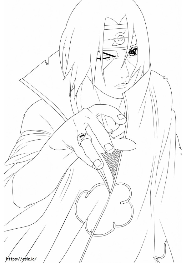 Itachi 7 coloring page