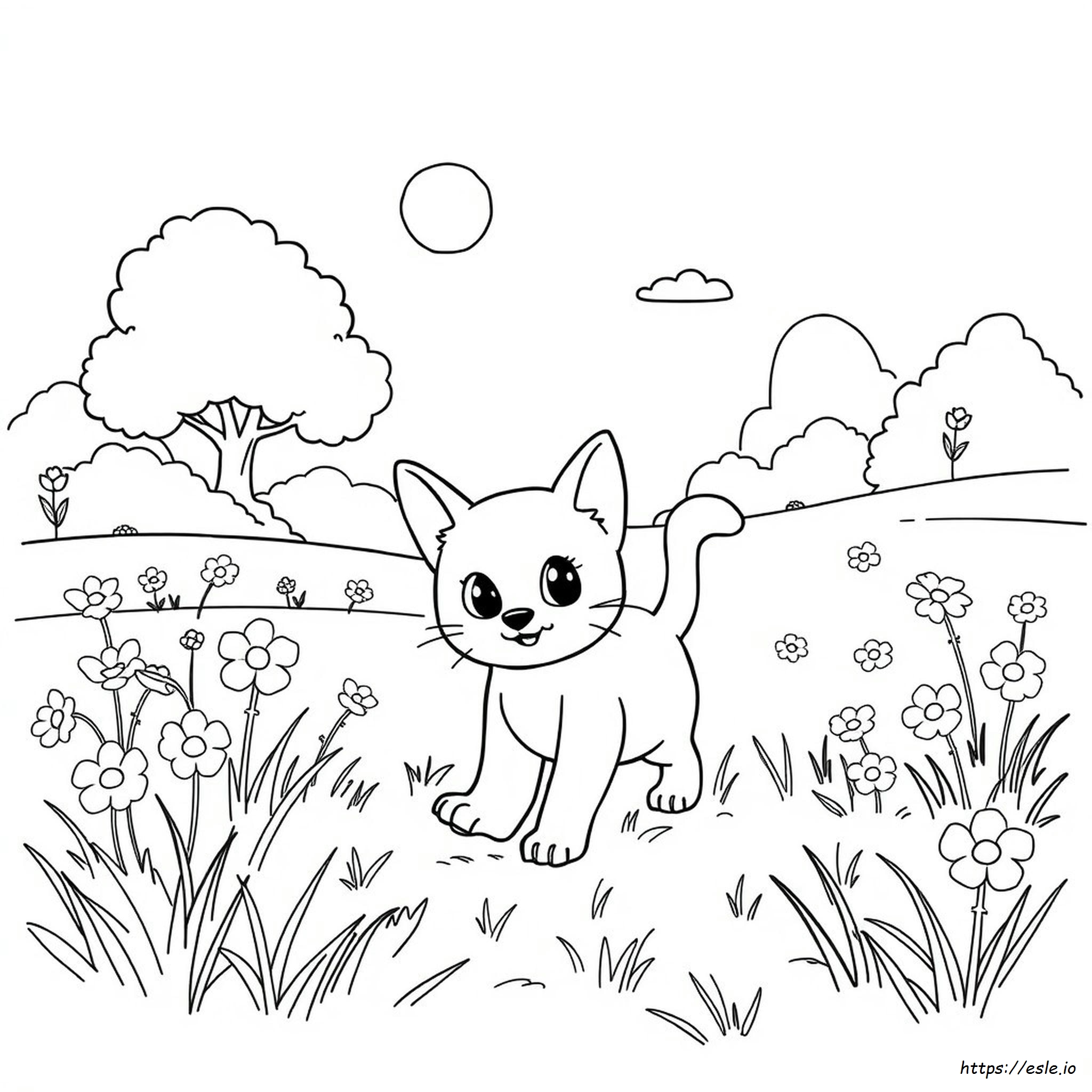 Gatinho Para Colorir