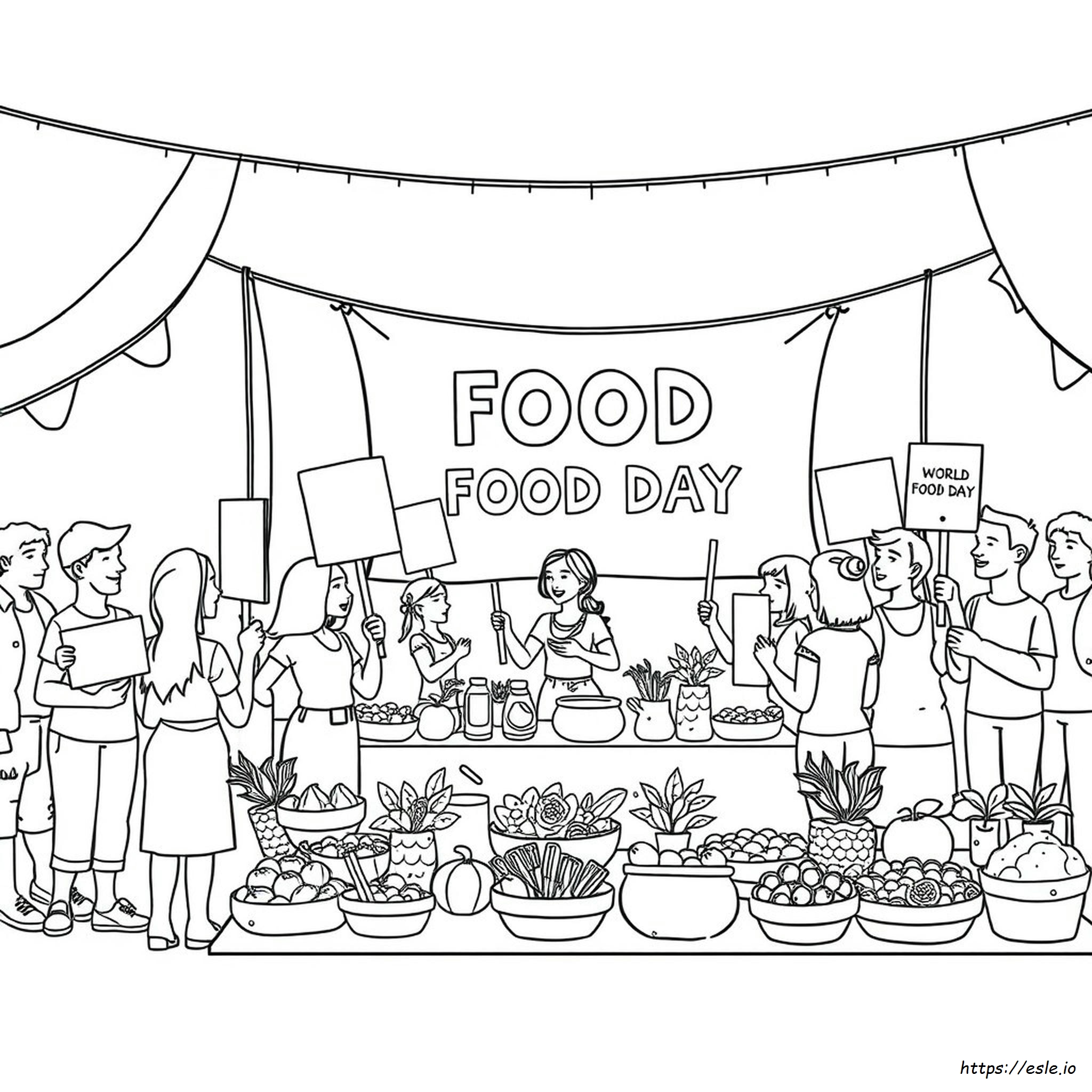 Dia Mundial Da Alimentação Desenhos Para Colorir