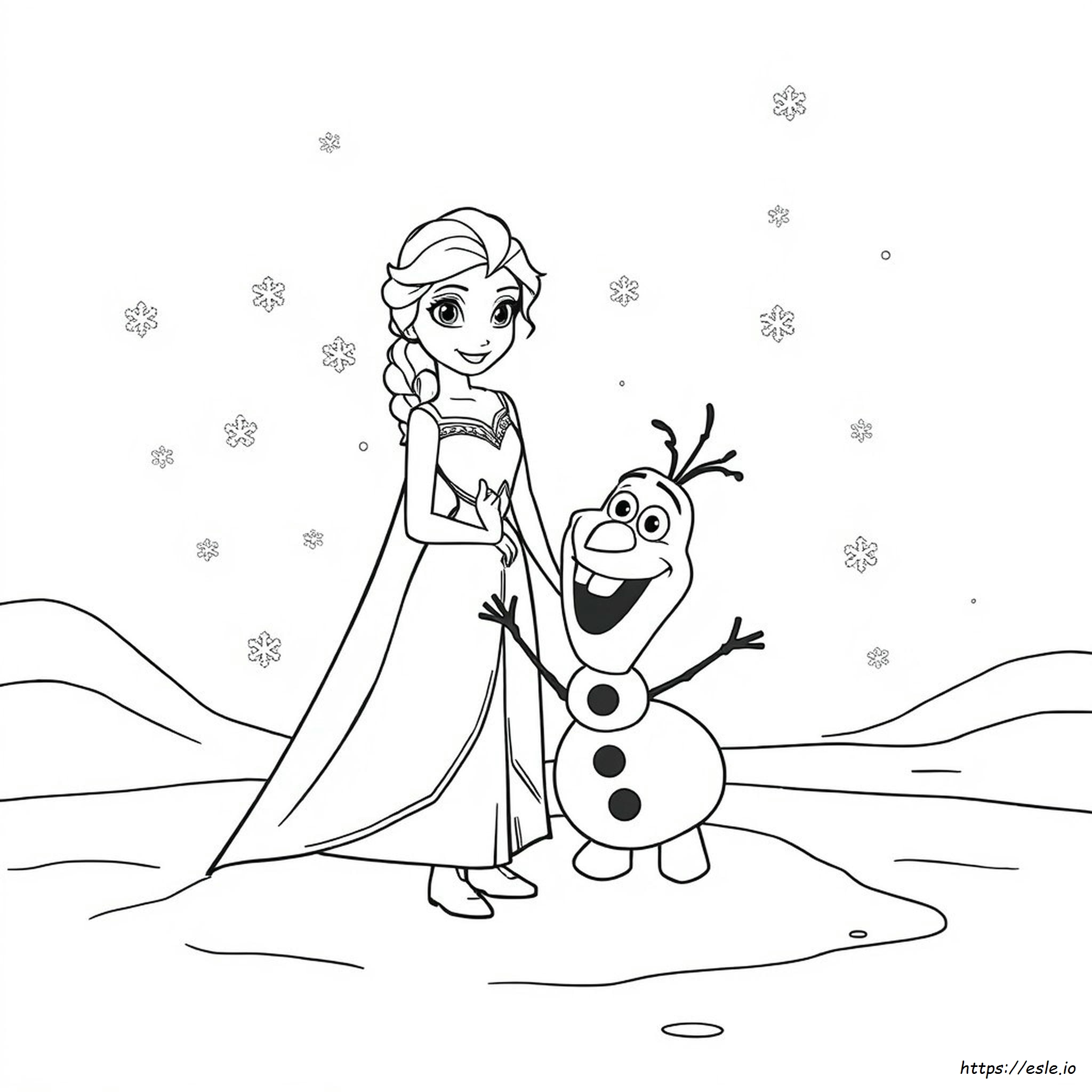 Frozen Cartoon Images For Colouring