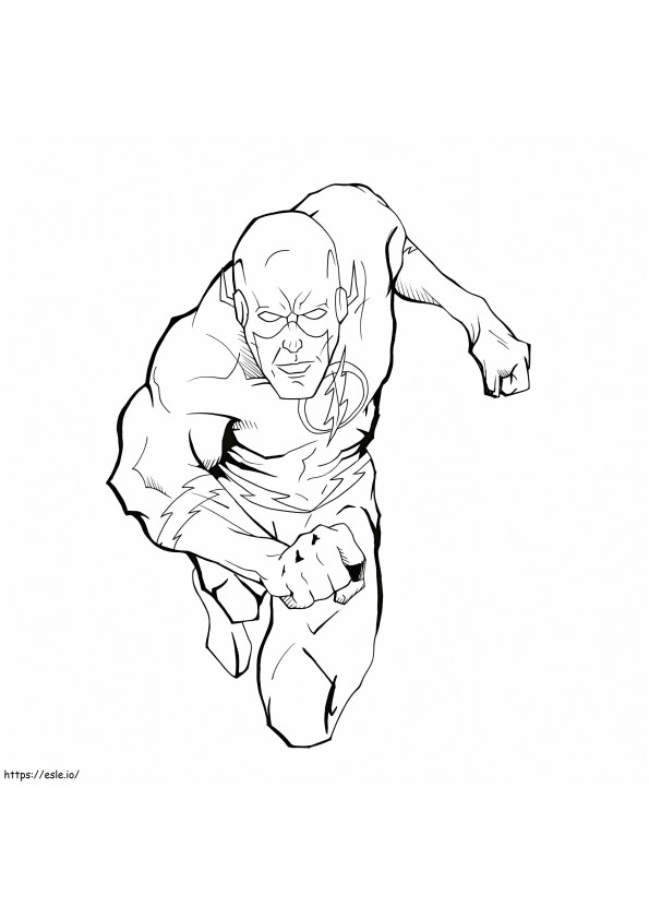 The Flash Is Cool coloring page