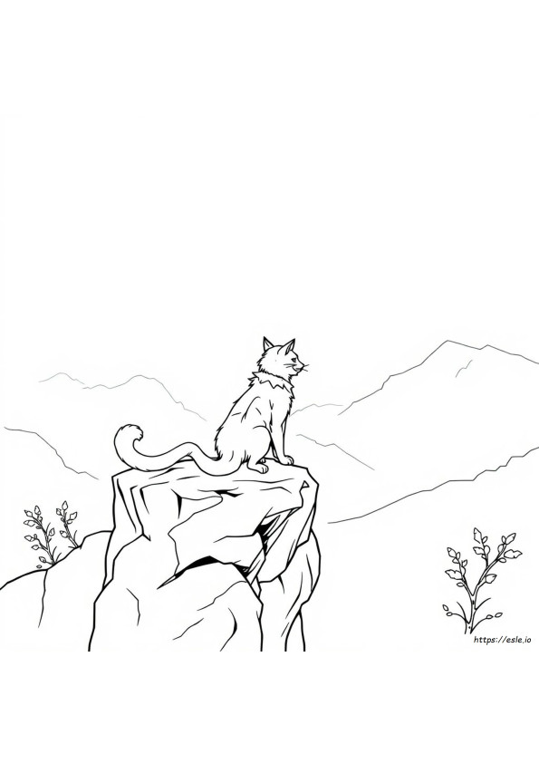 Clan Krieger Katze Ausmalbild