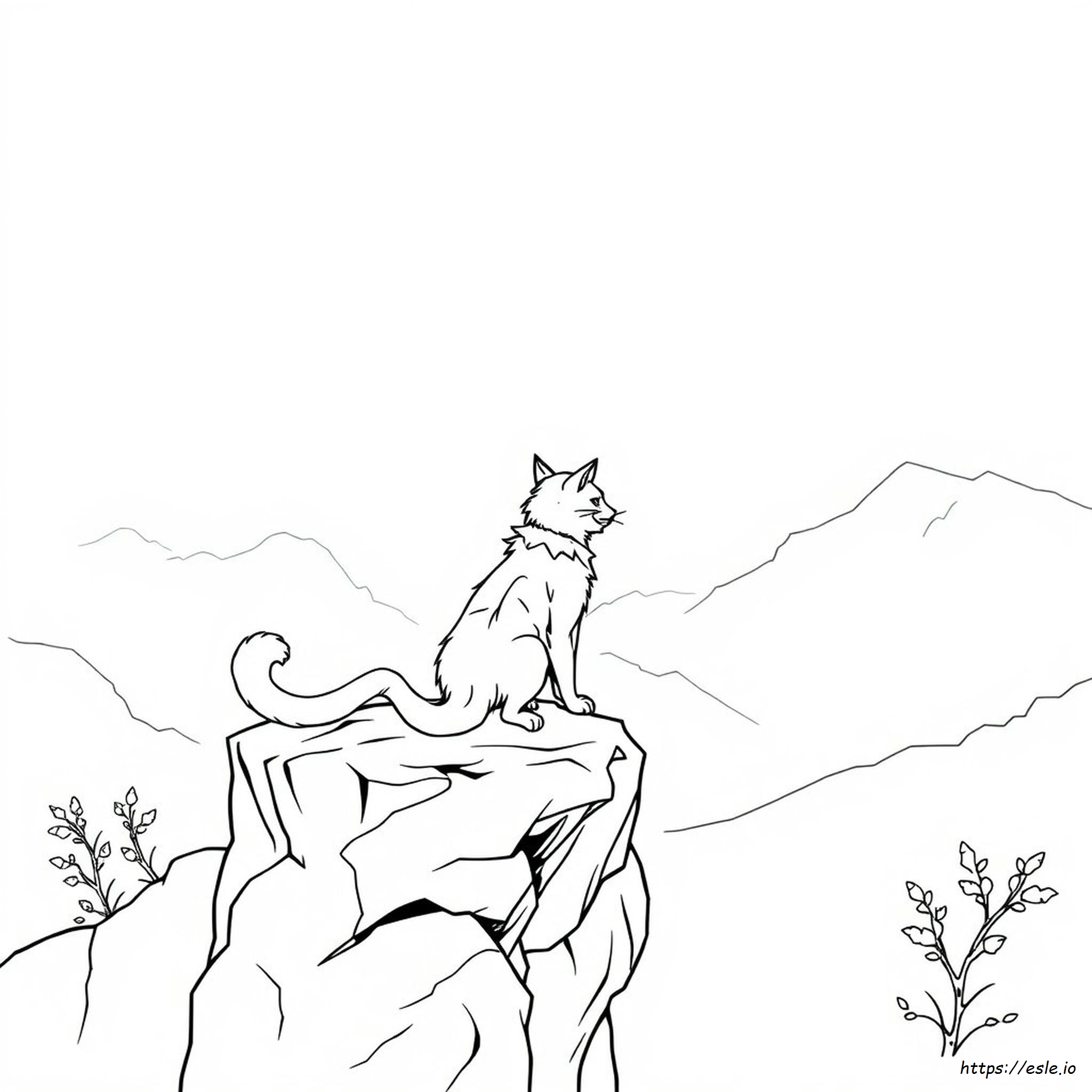 Clan Warrior Cat Coloring Page
