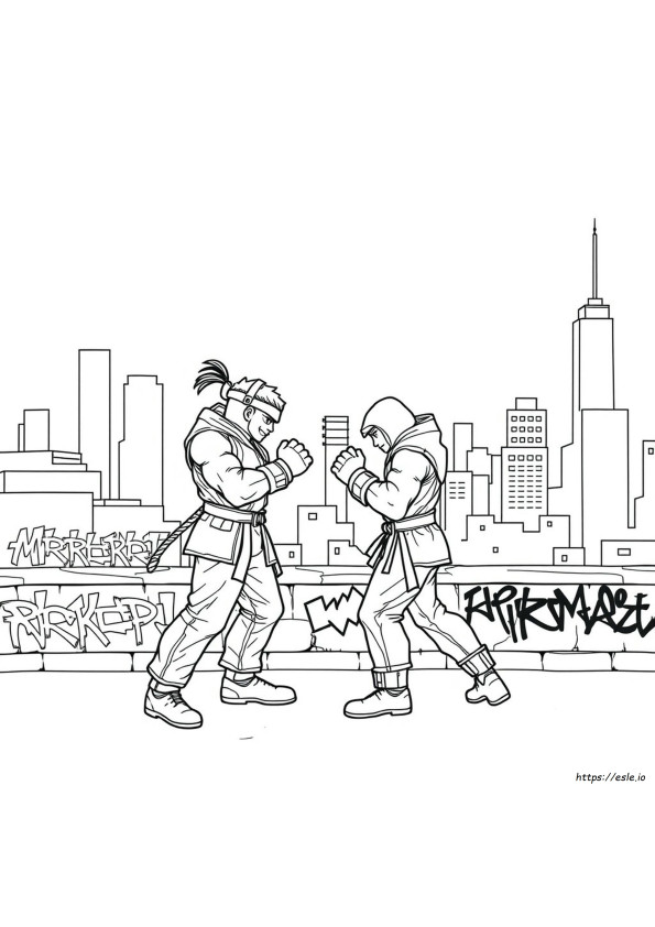 Street Fighter Ausmalbilder