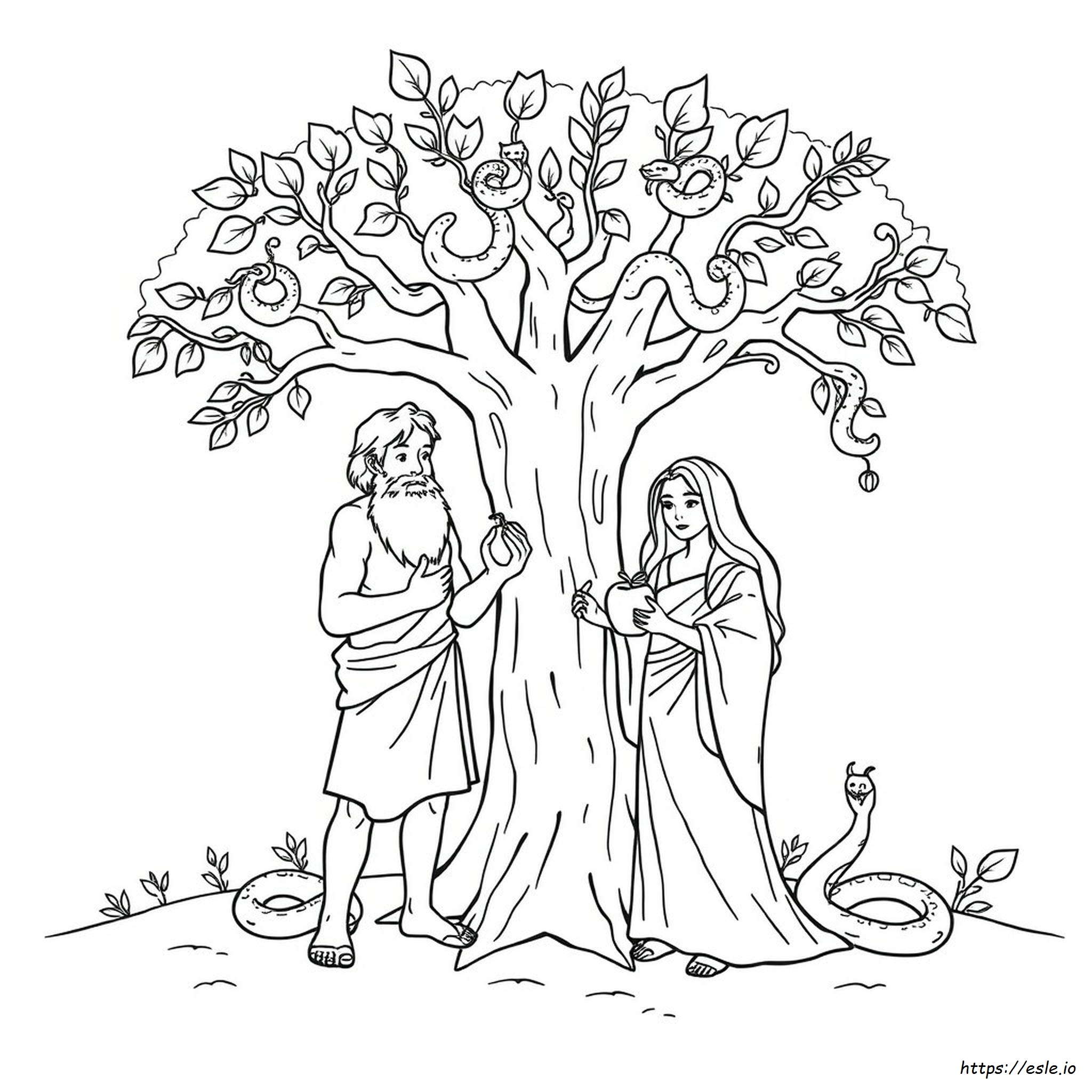 Biblical Fall Coloring Pages