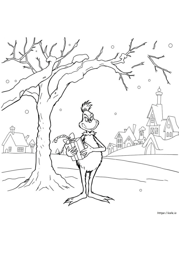 Dr Seuss Grinch Coloring Pages