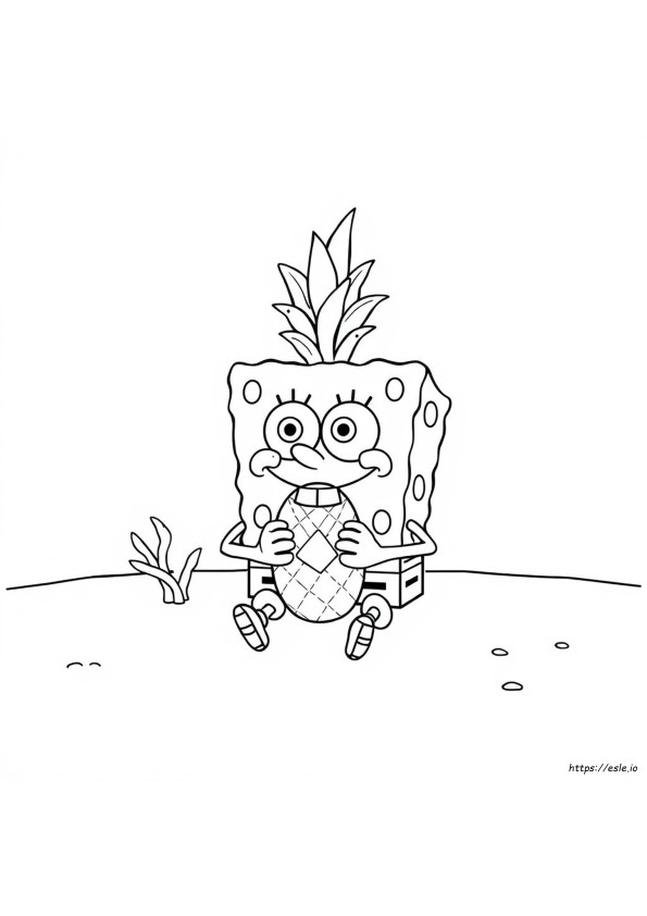 Bob Esponja Para Colorear Gratis