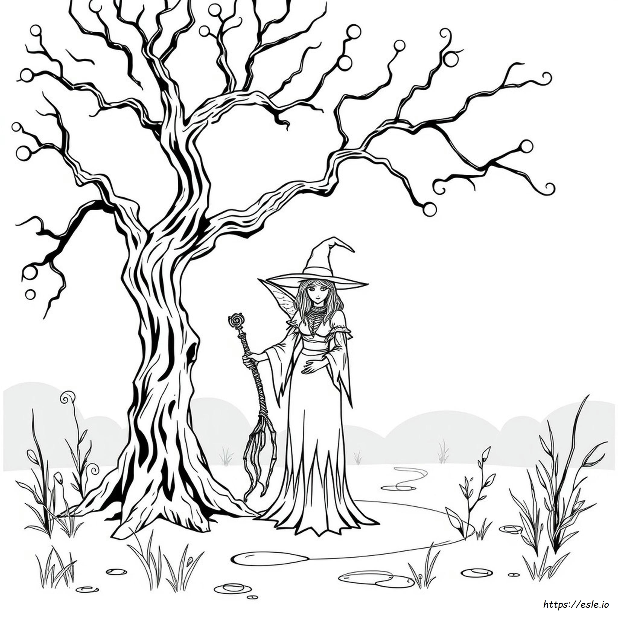Gothic Evil Fairy Coloring Pages