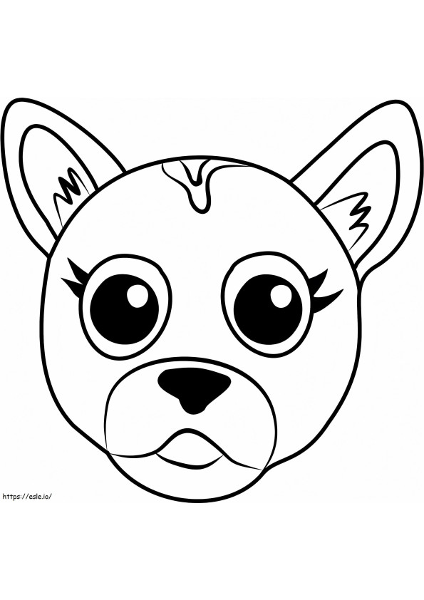 German Shepherd Face Pet Parade coloring page