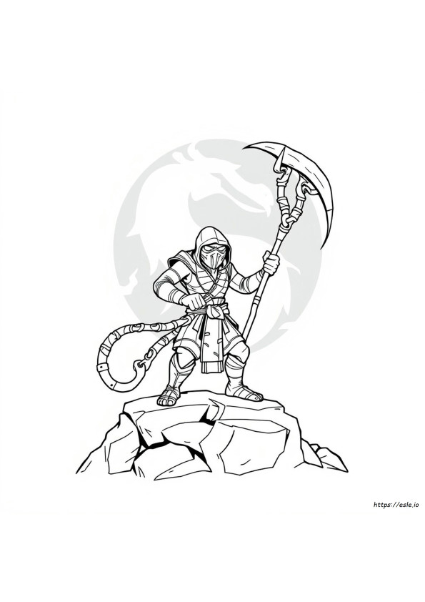 Scorpion Mortal Kombat 11 Desene De Colorat