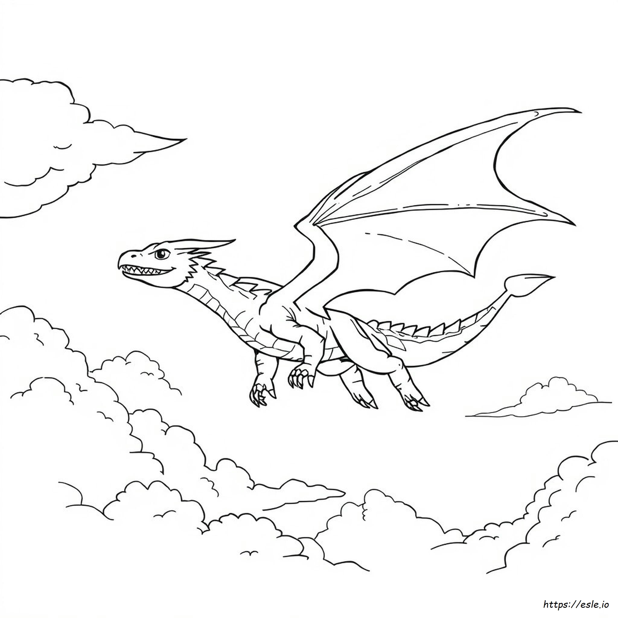 Advanced Realistic Dragon Coloring Pages
