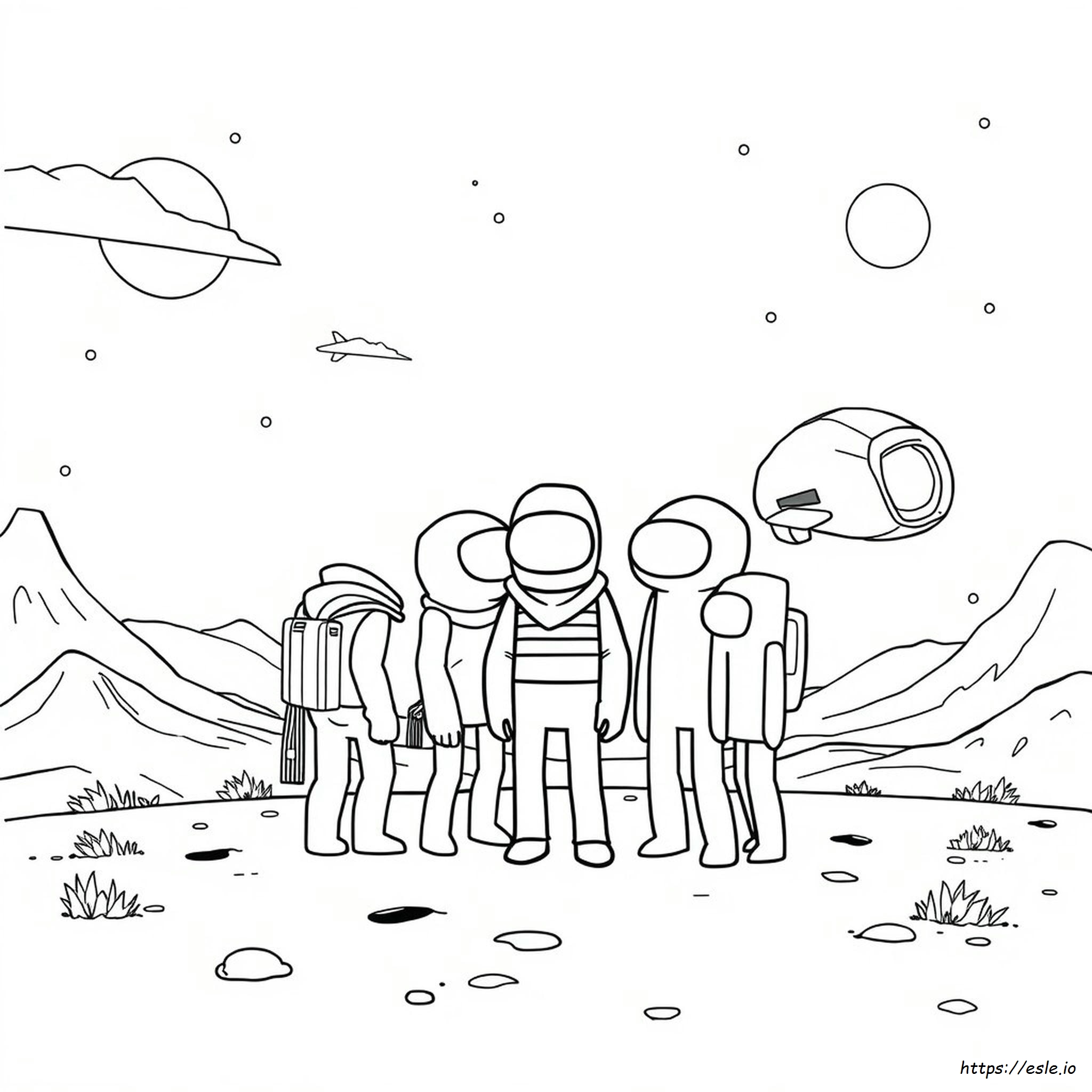Among Us Coloring Pages Online