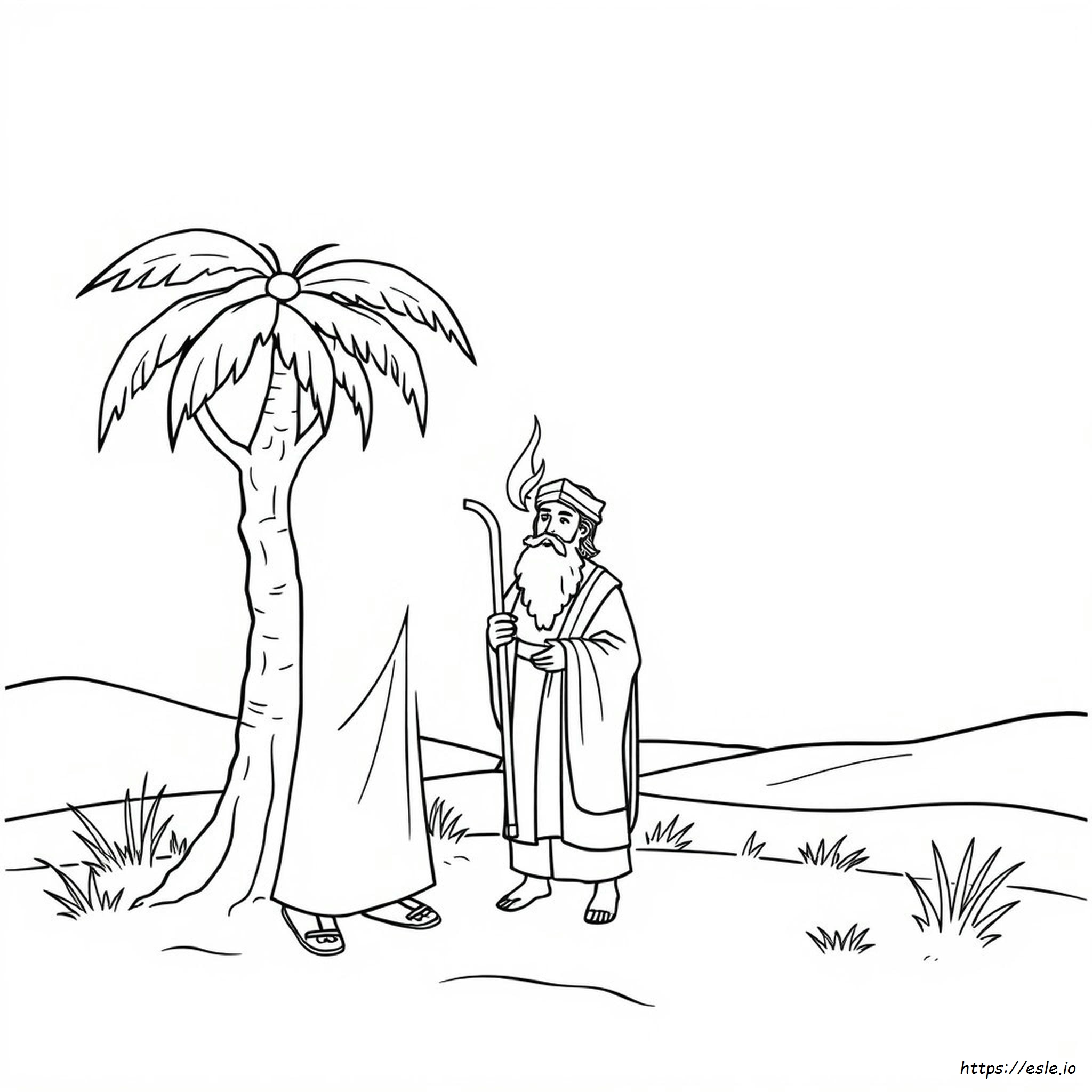 Moses And Jethro Coloring Page