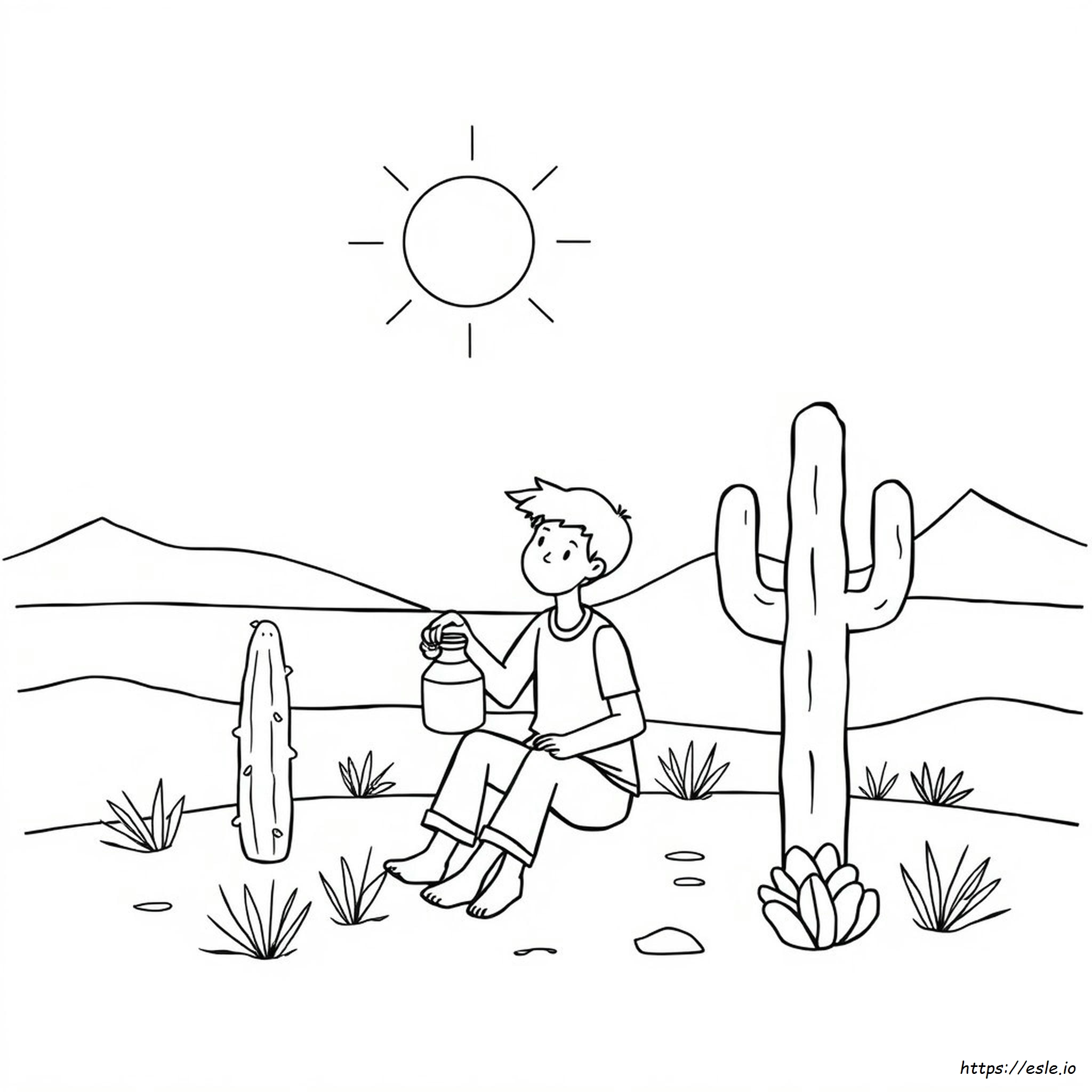 Waarom Heb Ik Zoveel Dorst In Colorado kleurplaat