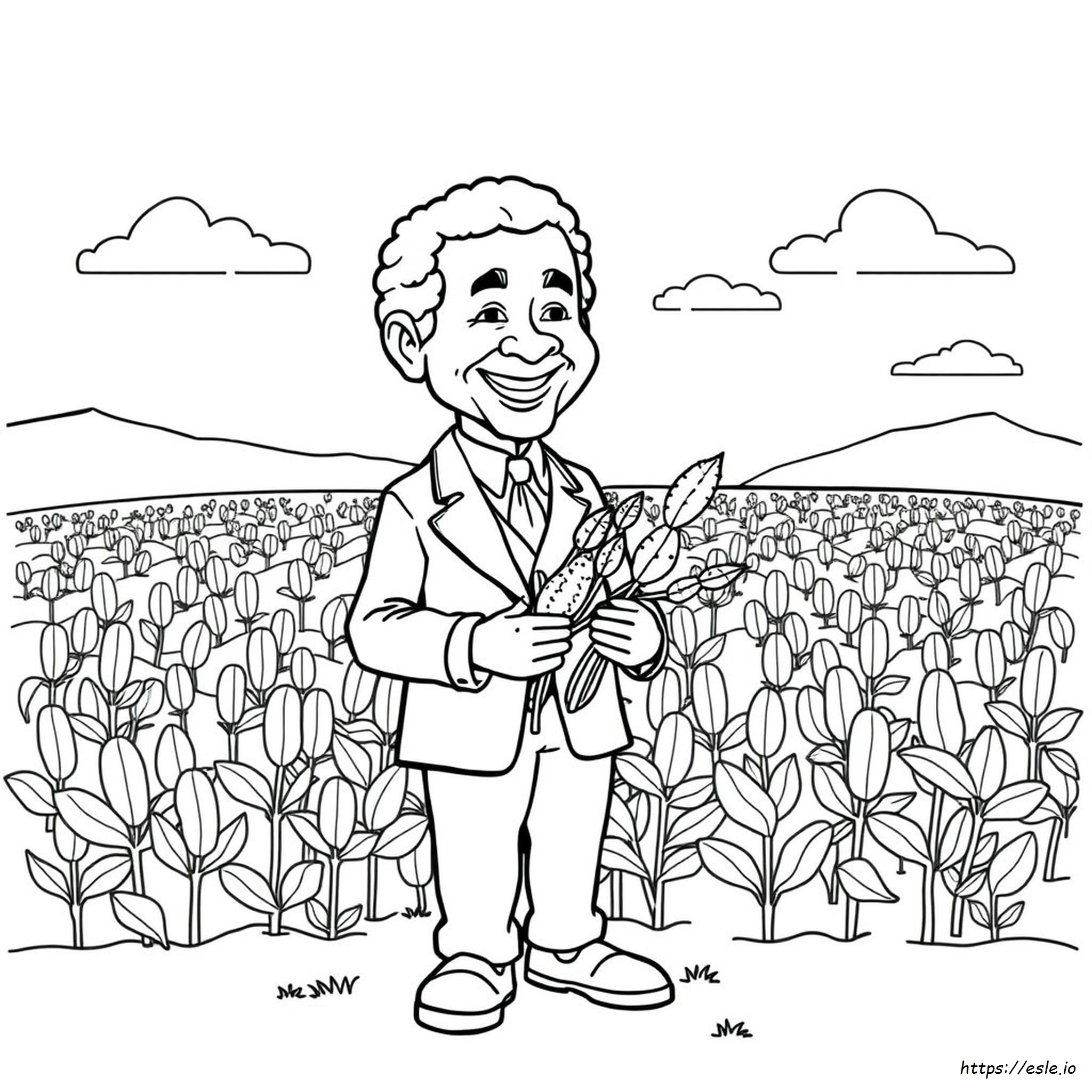 George Washington Carver Coloring Page Free