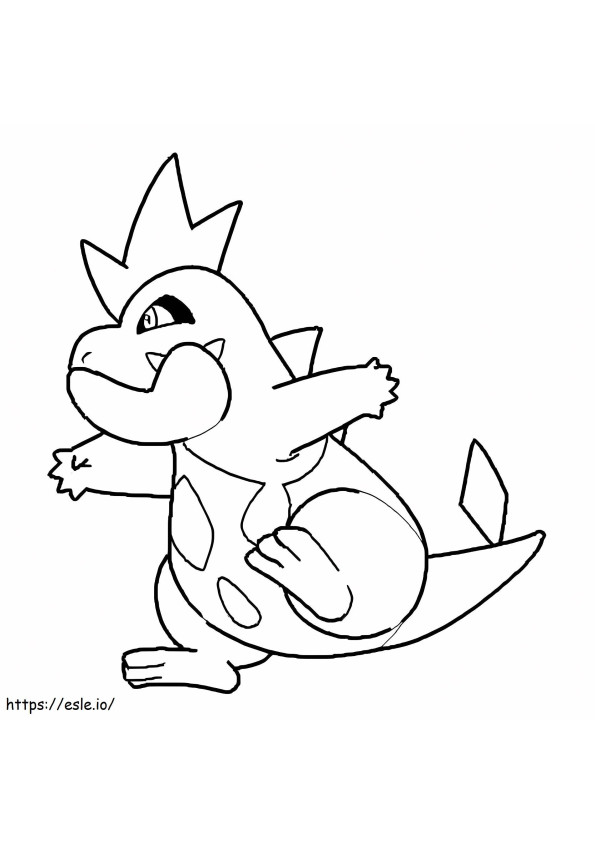 Coloriage Pokémon Croconaw gratuit à imprimer dessin