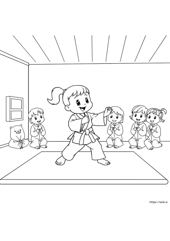 ブルーイ ぬりえ ジュードー 塗り絵 無料