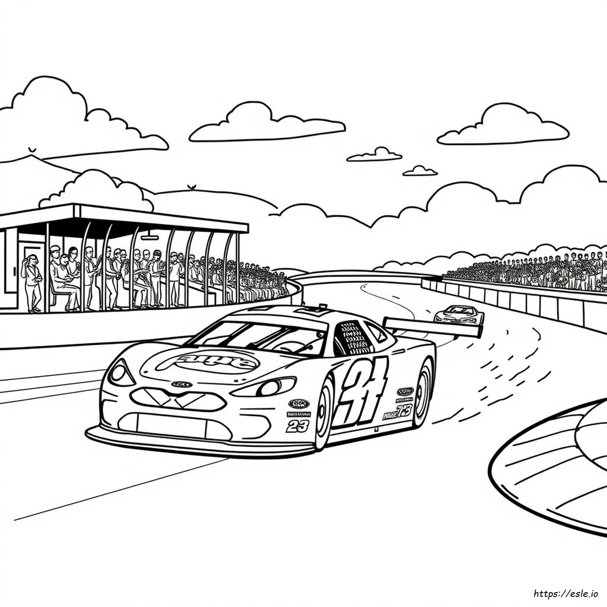 Nascar Coloring Book Pages