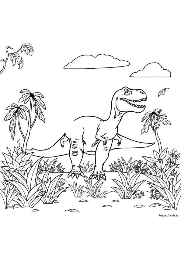 Kolorowanka Tyranozaur T-Rex
