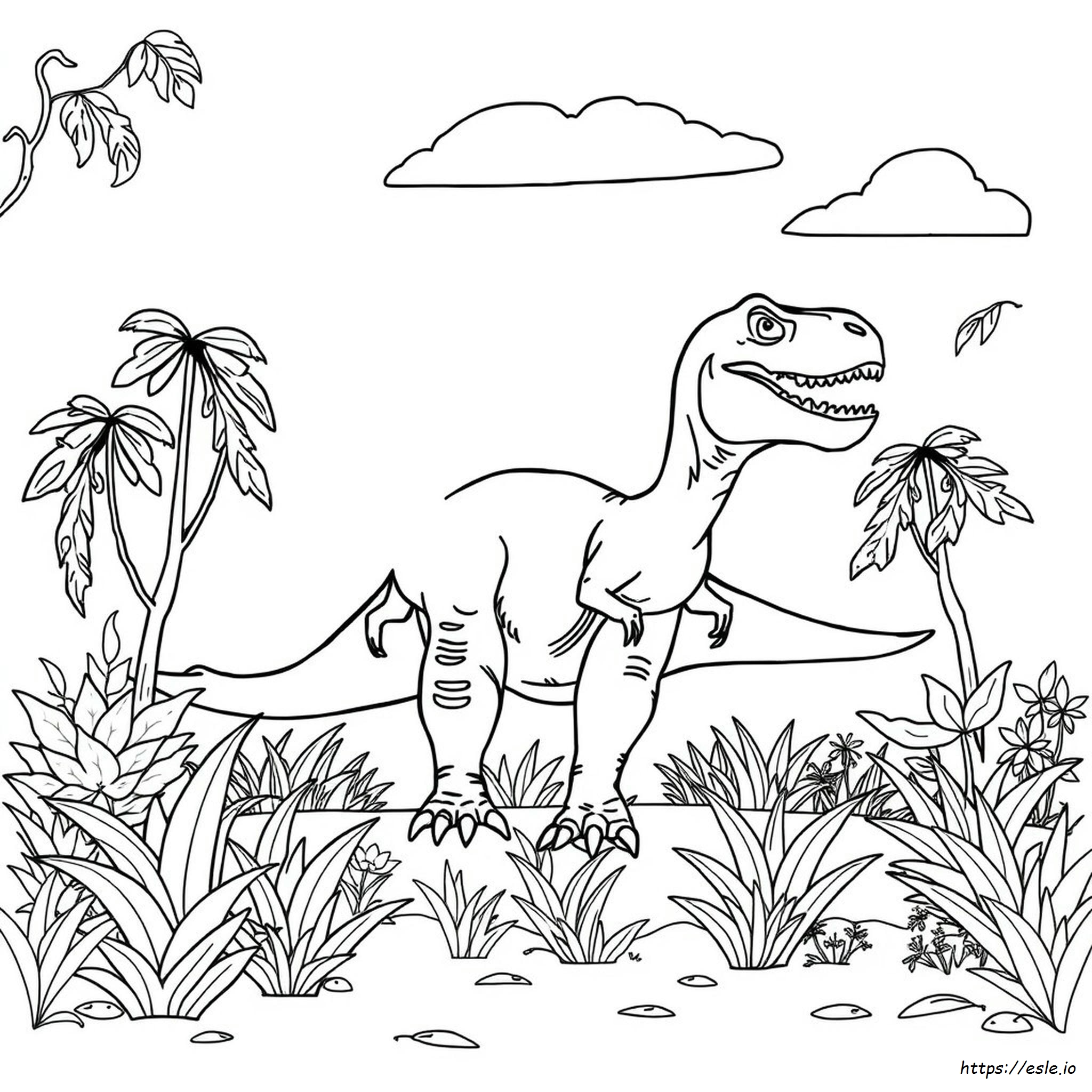 Tiranossauro Rex Para Colorir