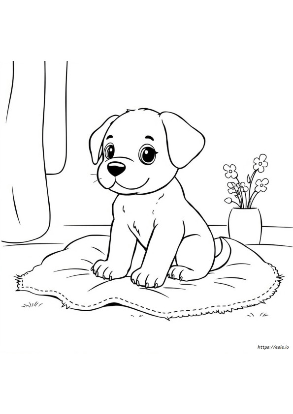 Cute Puppy Coloring