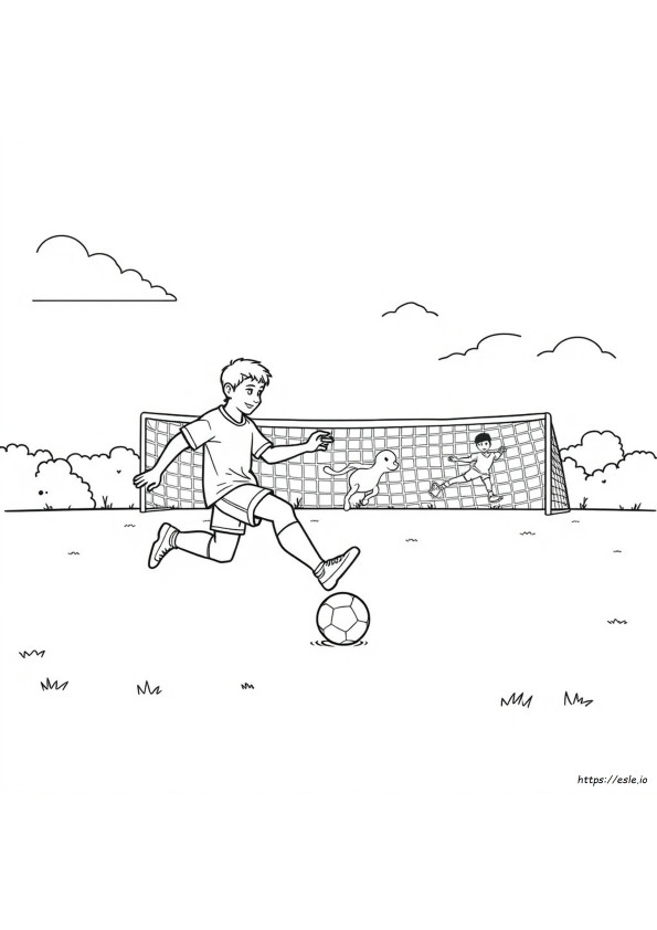 Futbol Boyama Sayfaları Yazdırılabilir