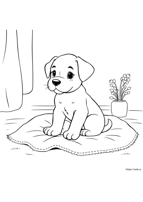 Colouring Picture Of A Puppy