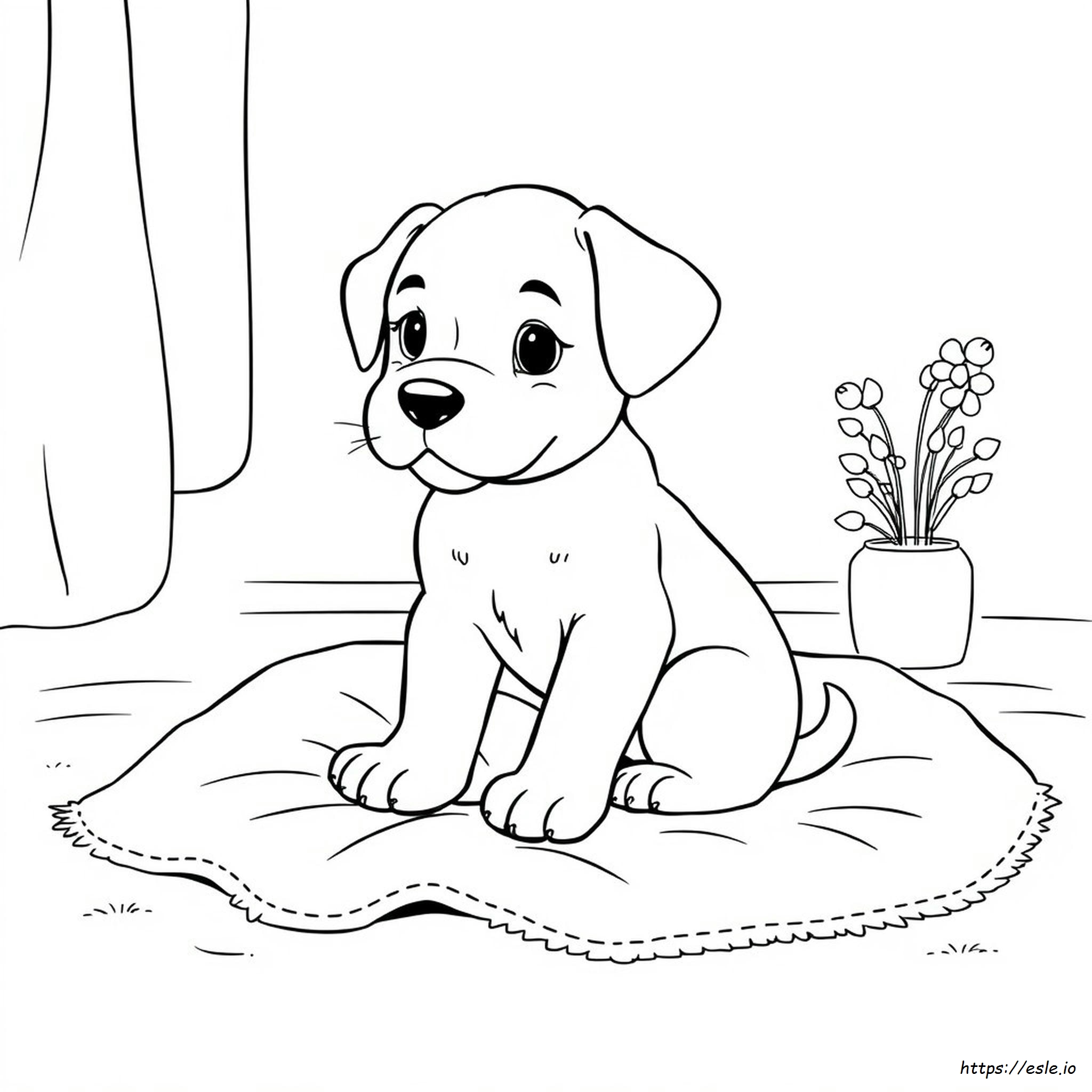 Colouring Picture Of A Puppy