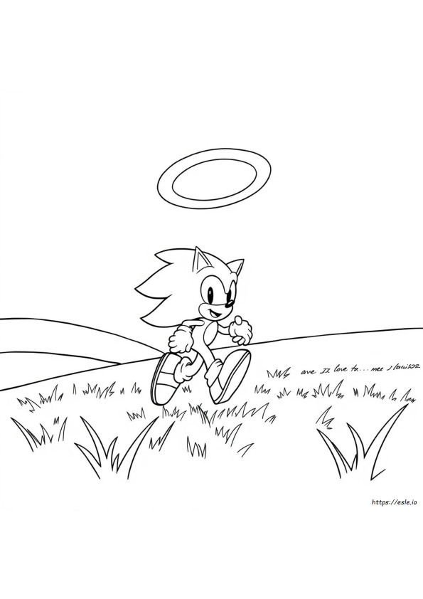 Kolorowanka Sonic 3