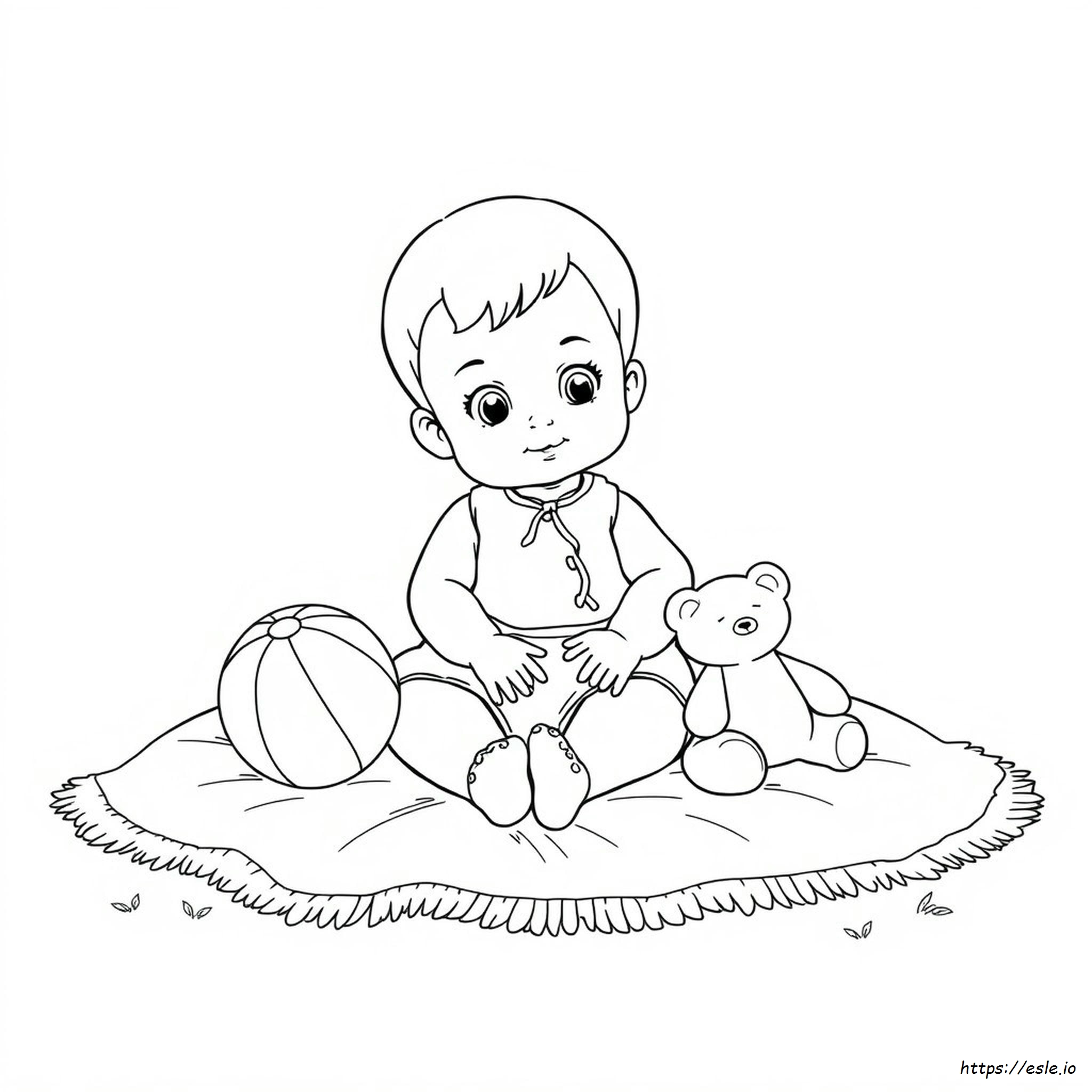 Baby Doll Coloring Page