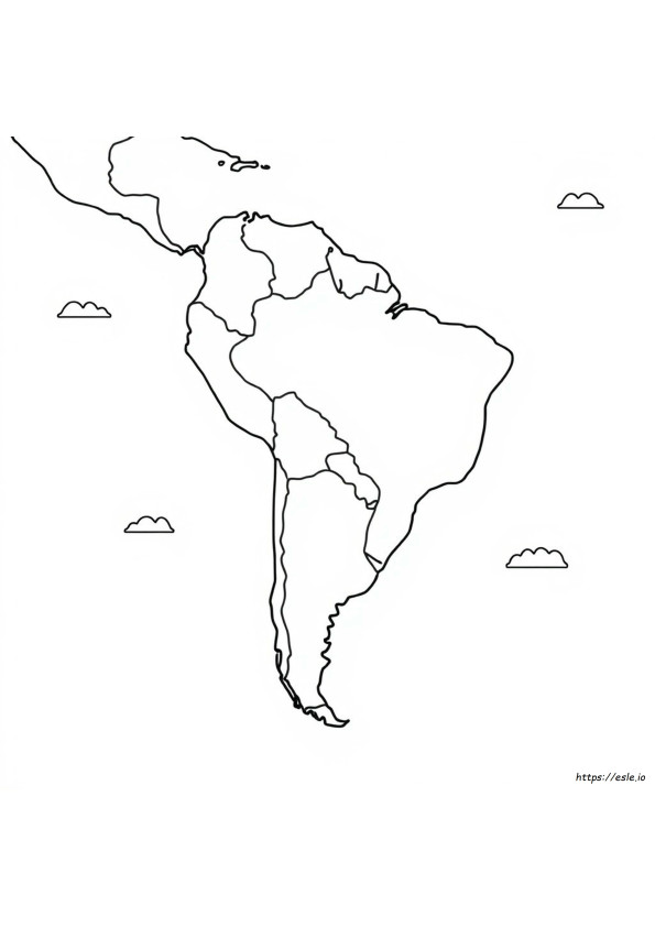 Sud America Da Colorare
