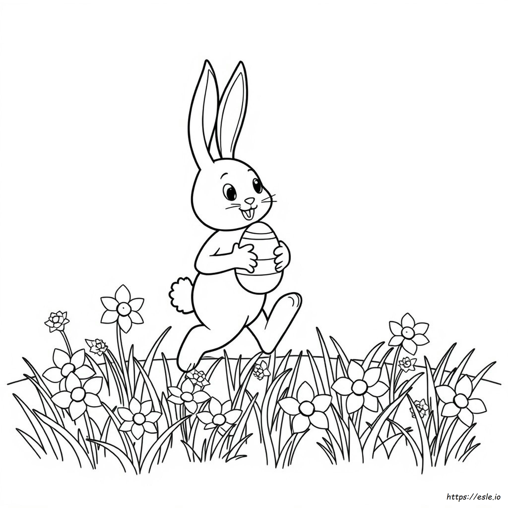 Easter Bunny Colouring Pages