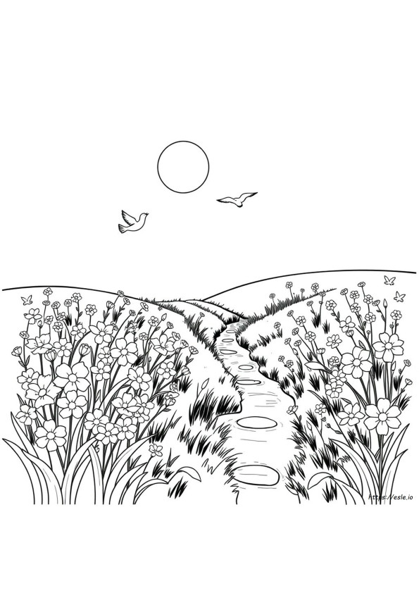 Coloriages De Printemps Avril