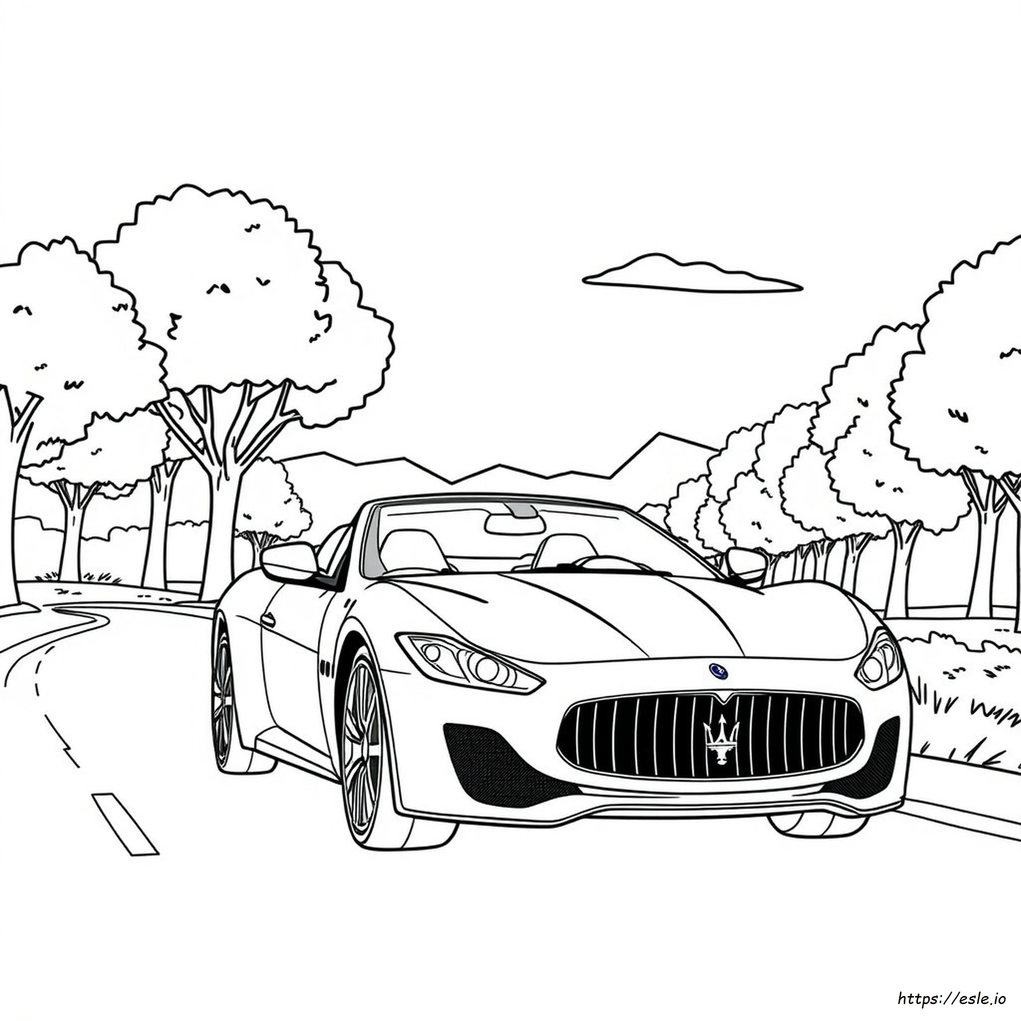 Maserati Car Coloring Pages