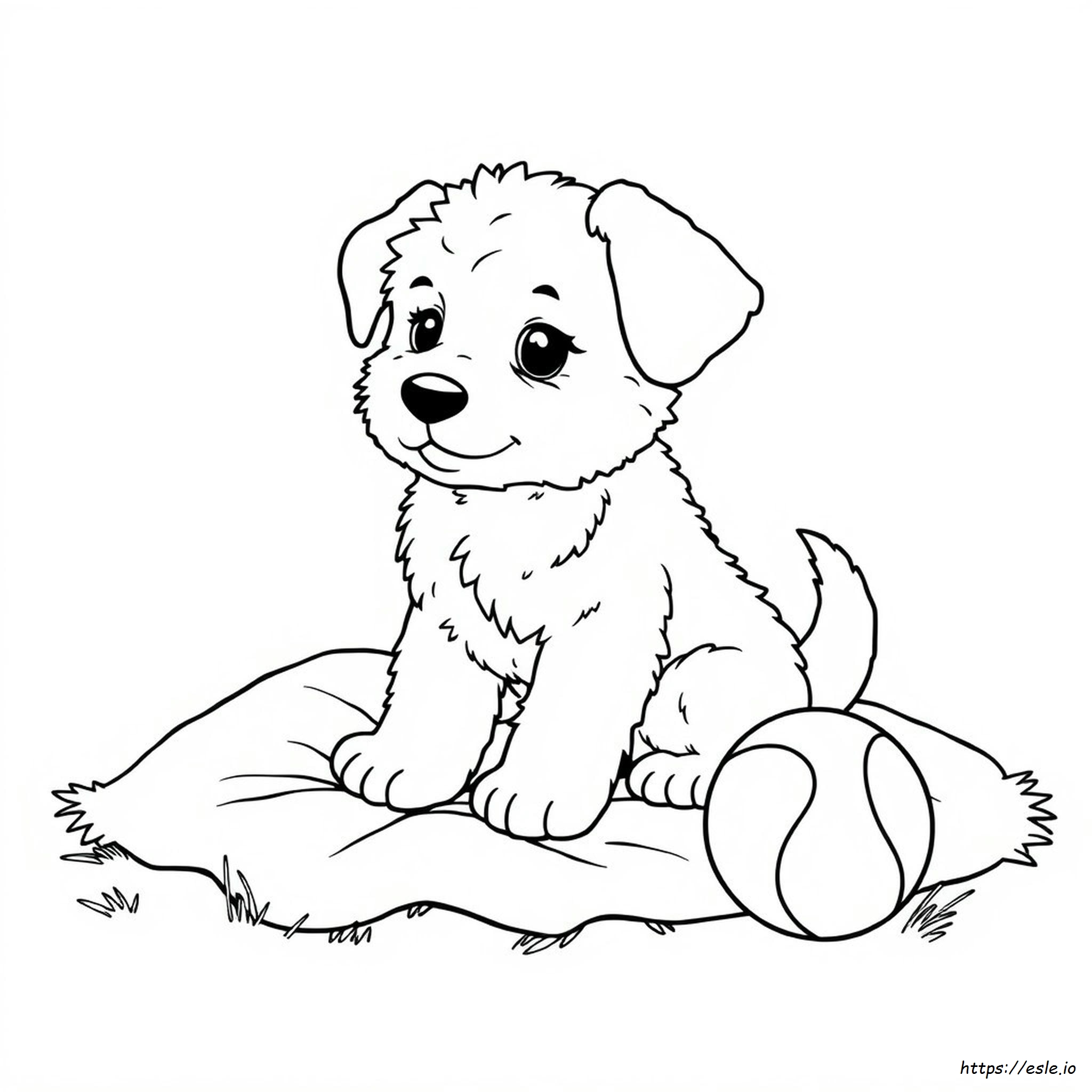 Adorable Puppy Coloring Pages