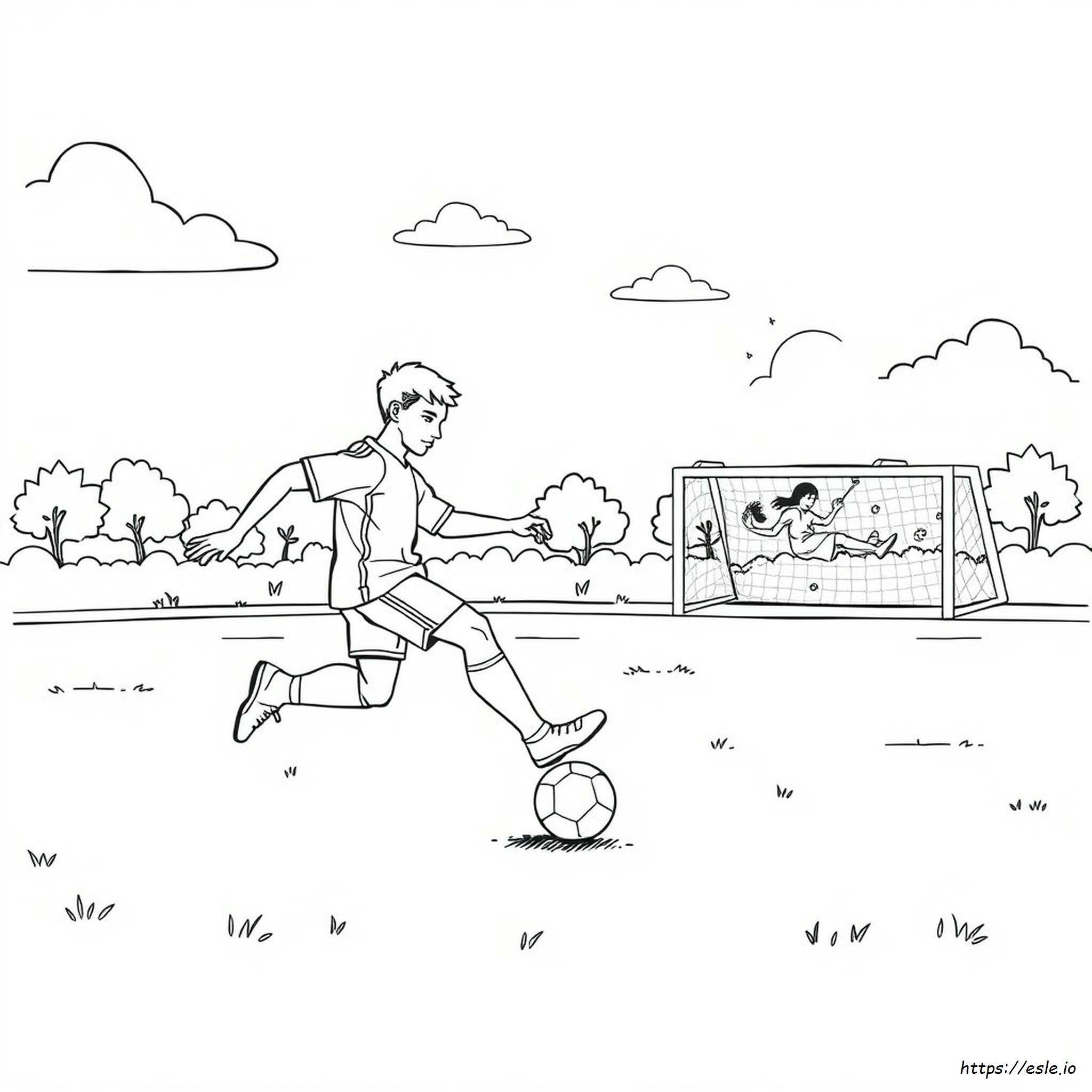 Cool Soccer Coloring Pages