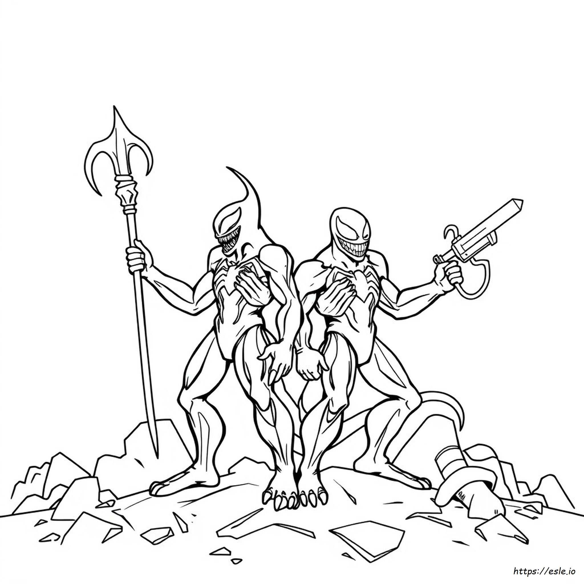 Coloring Pages Carnage Venom Para Colorear