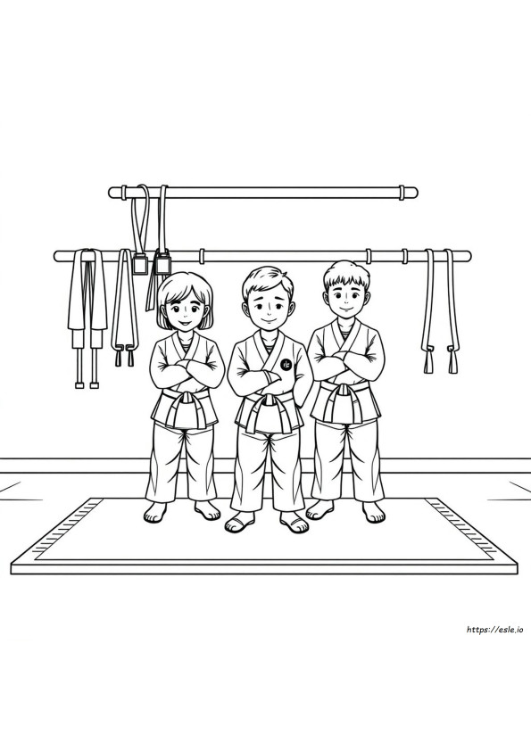 Printable Taekwondo Coloring Pages