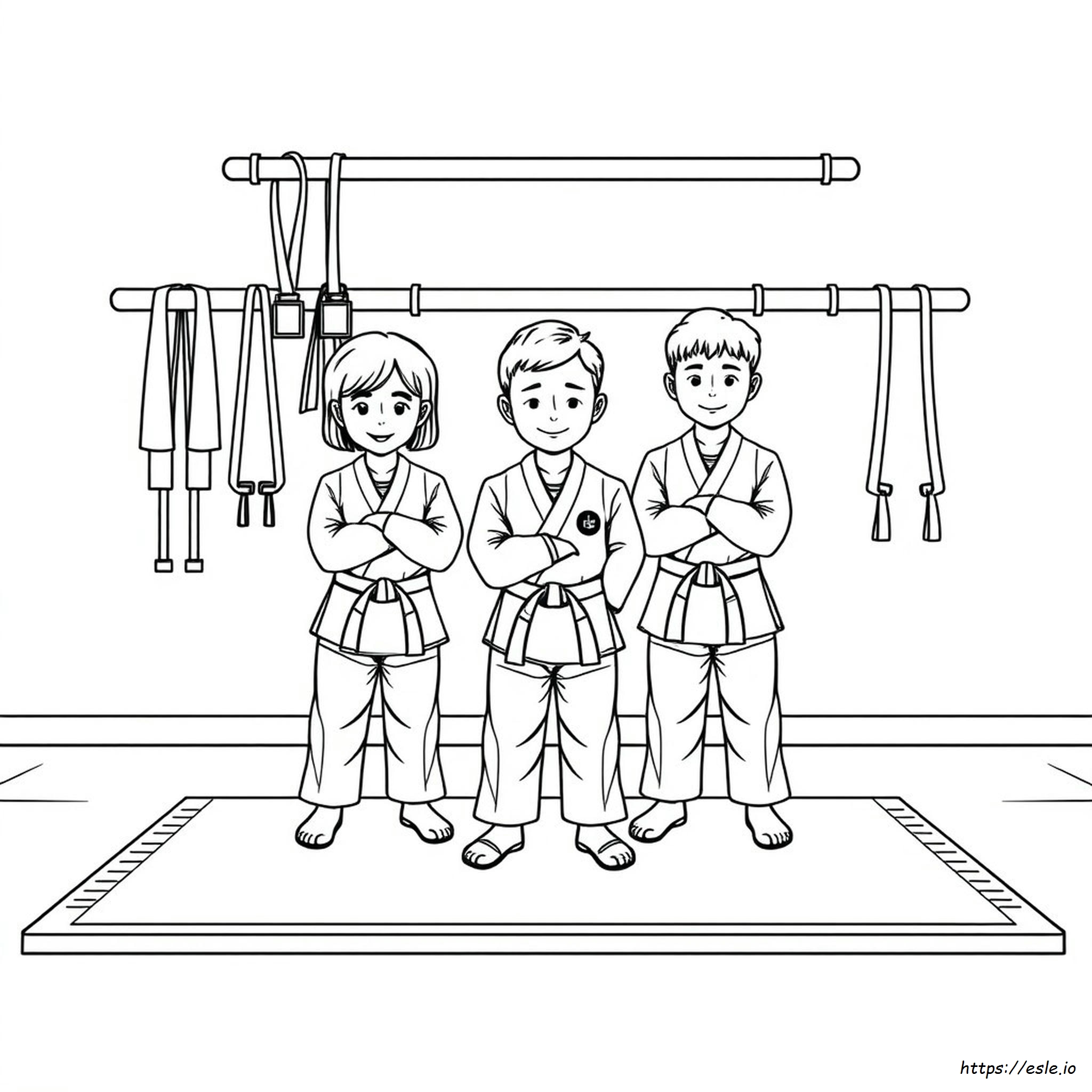 Printable Taekwondo Coloring Pages
