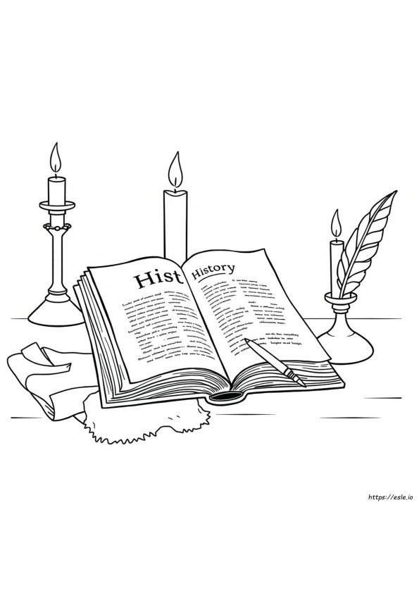 Coloriage Histoire