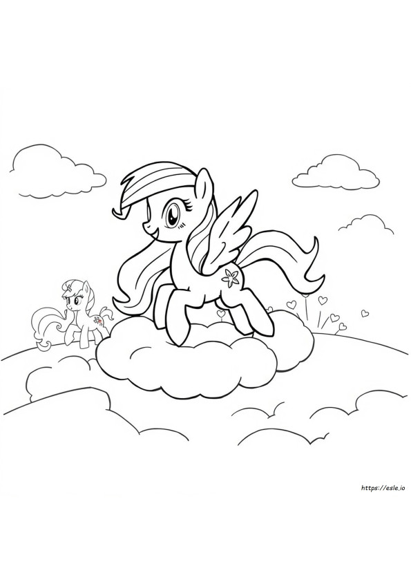 Rainbow Dash My Little Pony Da Colorare E Stampare