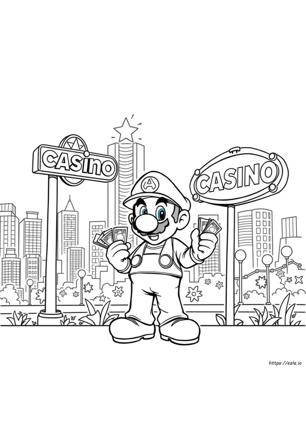 Mafioso Mario Disegni Da Colorare