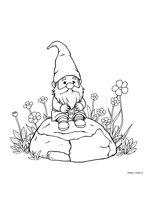Garden Gnome Coloring Page