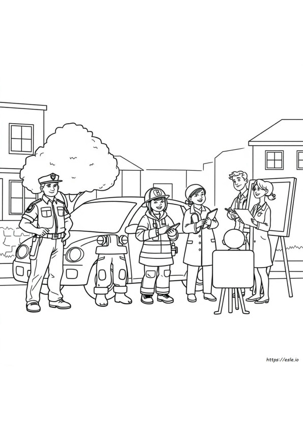 Coloriage Aides Communautaires Clipart Noir Et Blanc