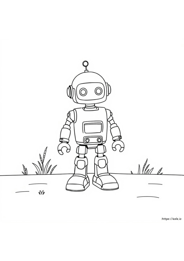 Kolay Robot Boyama Sayfaları